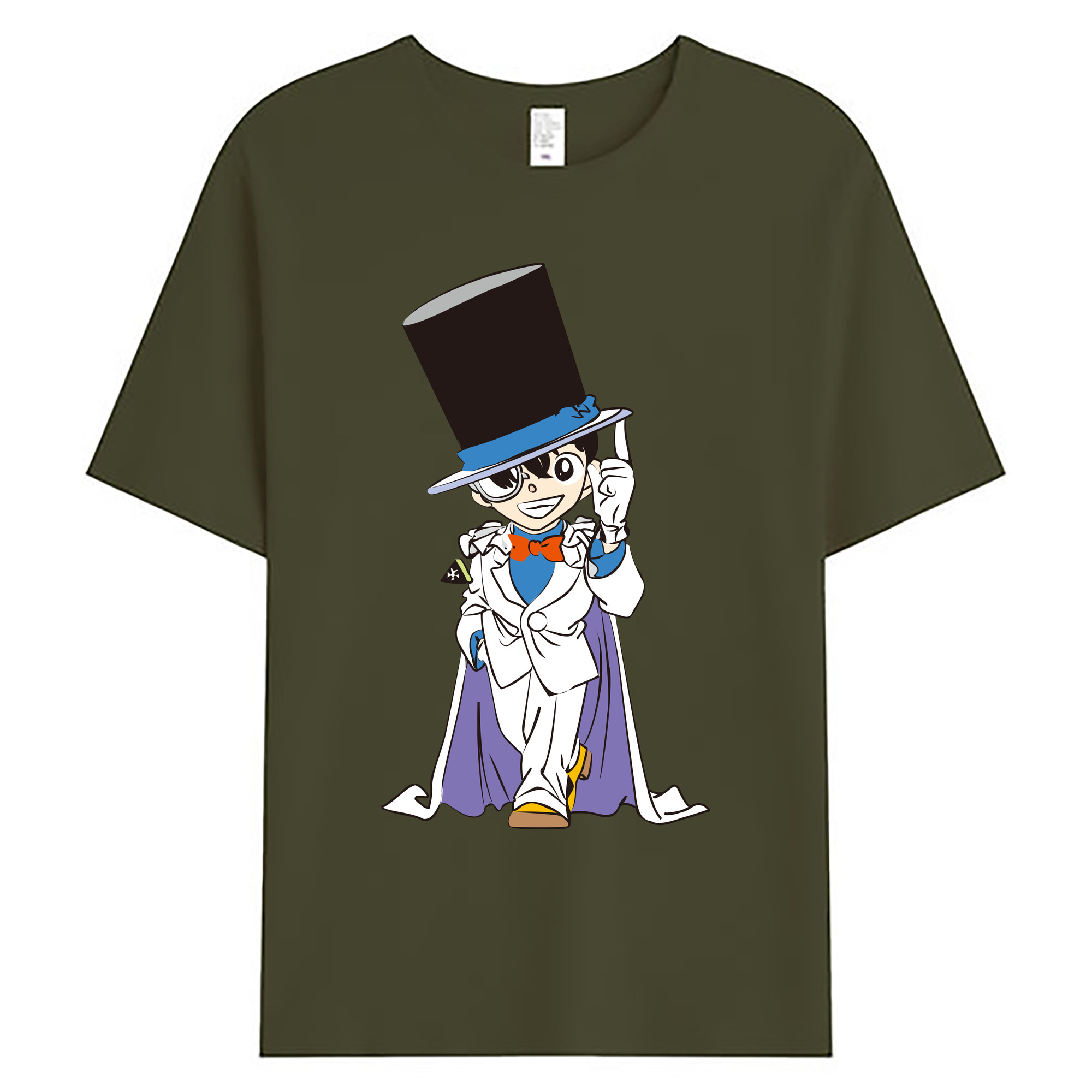 （画像用） 名探偵コナン 江戸川 コナン Detective Conan Conan Edogawa 綿100％ メンズ半袖Tシャツ｜肌触りやわらか＆通気性